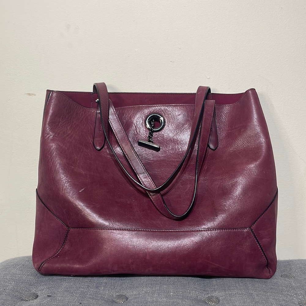 BOTKIER Soho Malbec Leather Tote Bag